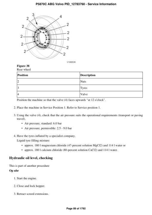 Volvo P5870C ABG Pavers Repair Service Manual - Image 5