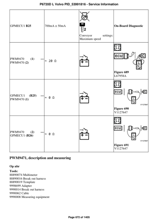 Volvo P6720D L Pavers Repair Service Manual - Image 4