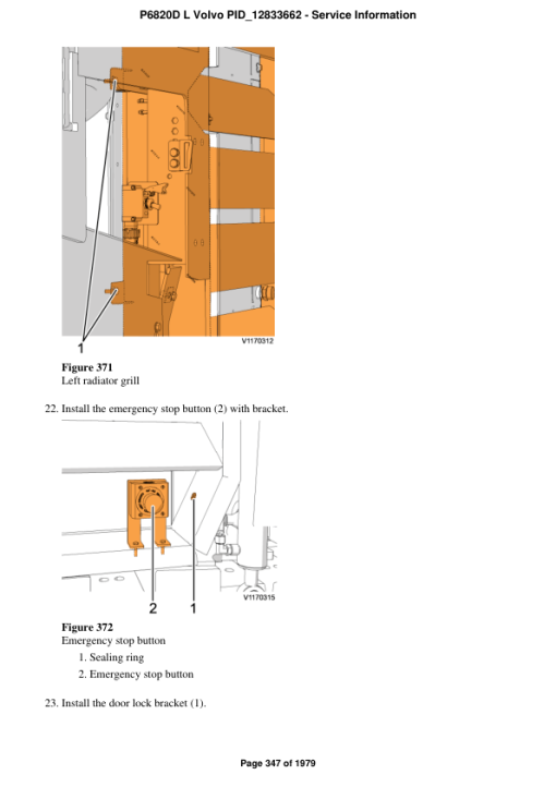 Volvo P6820D L Pavers Repair Service Manual - Image 4