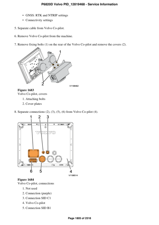 Volvo P6820D Pavers Repair Service Manual - Image 3