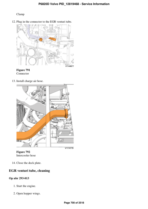 Volvo P6820D Pavers Repair Service Manual - Image 5