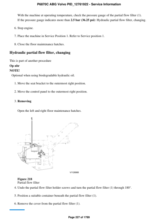 Volvo P6870C ABG Pavers Repair Service Manual - Image 3