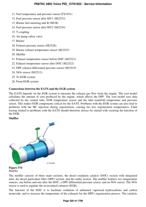 Volvo P6870C ABG Pavers Repair Service Manual - Image 4