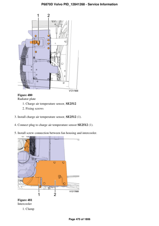 Volvo P6870D Pavers Repair Service Manual - Image 4