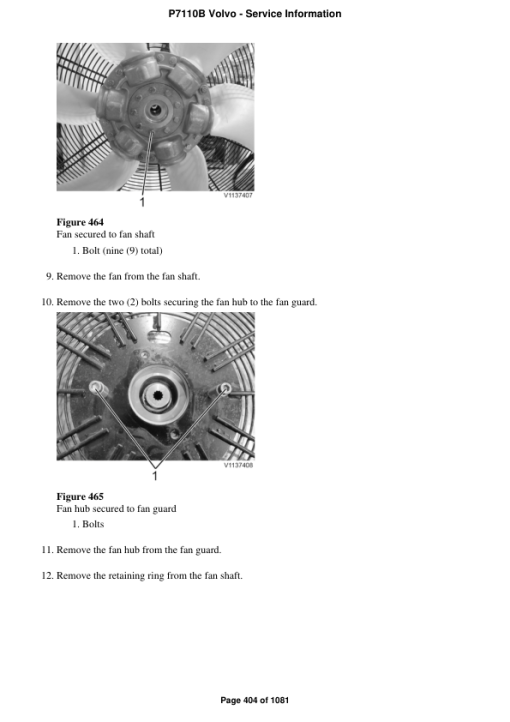 Volvo P7110B Pavers Repair Service Manual - Image 3