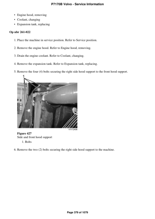 Volvo P7170B Pavers Repair Service Manual - Image 2