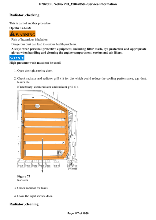 Volvo P7820D L Pavers Repair Service Manual - Image 2