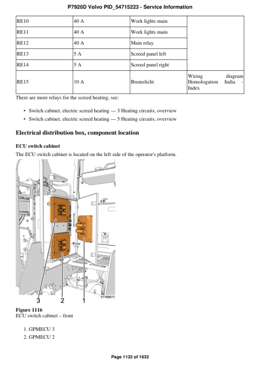 Volvo P7920D Pavers Repair Service Manual - Image 2