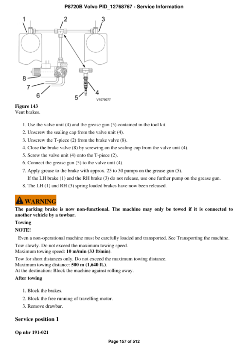 Volvo P8720B Pavers Repair Service Manual - Image 2