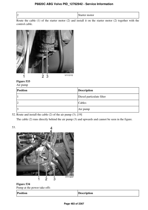 Volvo P8820C ABG Pavers Repair Service Manual - Image 4