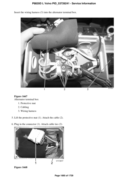 Volvo P8820D L Pavers Repair Service Manual - Image 3