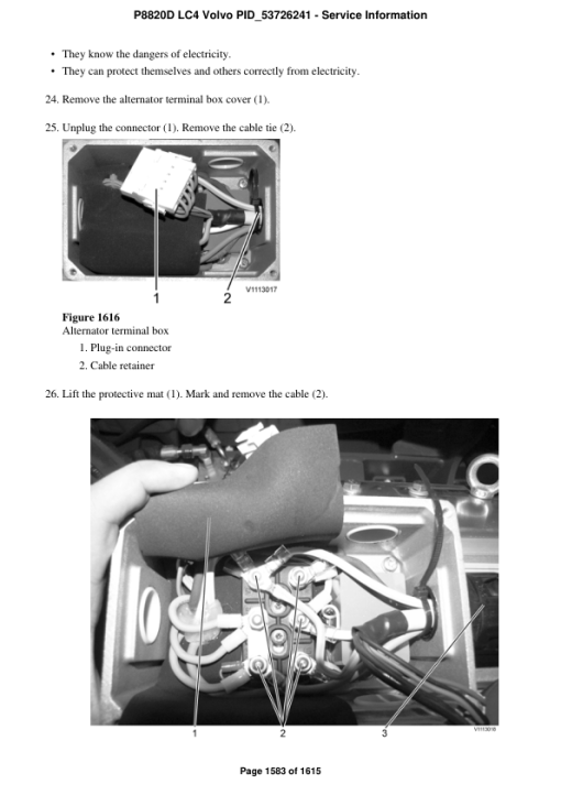 Volvo P8820D LC4 Pavers Repair Service Manual - Image 3