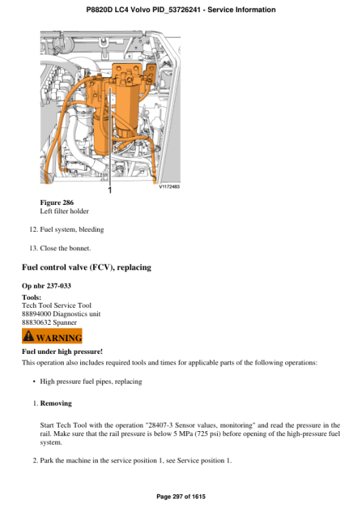 Volvo P8820D LC4 Pavers Repair Service Manual - Image 4