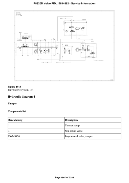 Volvo P8820D Pavers Repair Service Manual - Image 4