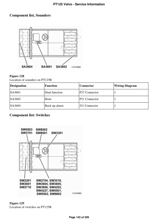 Volvo PT125 Asphalt Compactors Repair Service Manual - Image 4