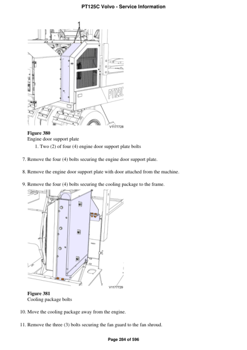 Volvo PT125C Asphalt Compactors Repair Service Manual - Image 3