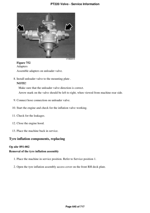 Volvo PT220 Asphalt Compactors Repair Service Manual - Image 5