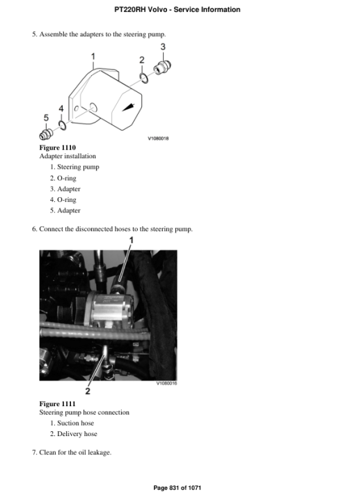 Volvo PT220RH Asphalt Compactors Repair Service Manual - Image 4