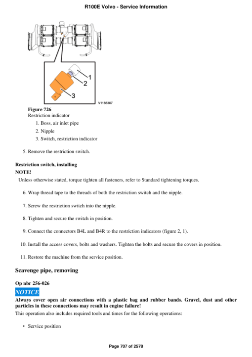 Volvo R100E Rigid Hauler Repair Service Manual - Image 4