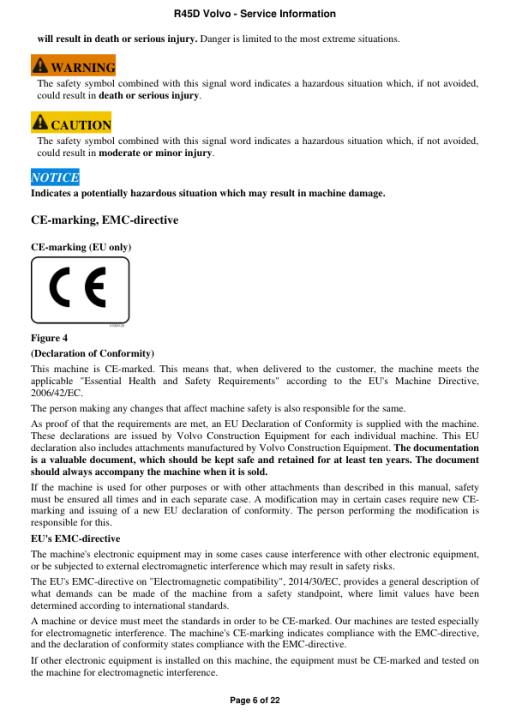 Volvo R45D Rigid Hauler Repair Service Manual - Image 2