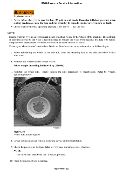 Volvo SD105 Soil Compactor Repair Service Manual - Image 5