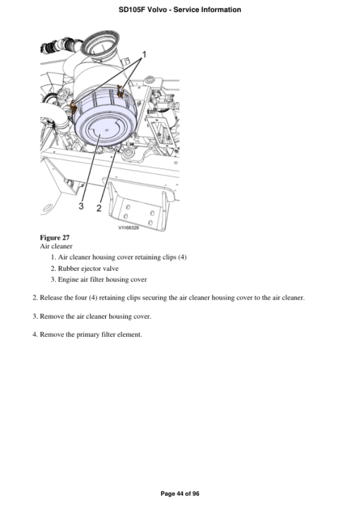 Volvo SD105F Soil Compactor Repair Service Manual - Image 3