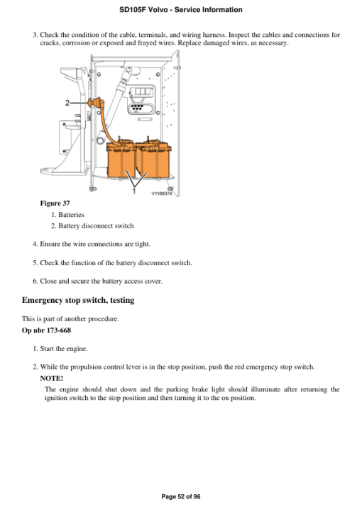 Volvo SD105F Soil Compactor Repair Service Manual - Image 4