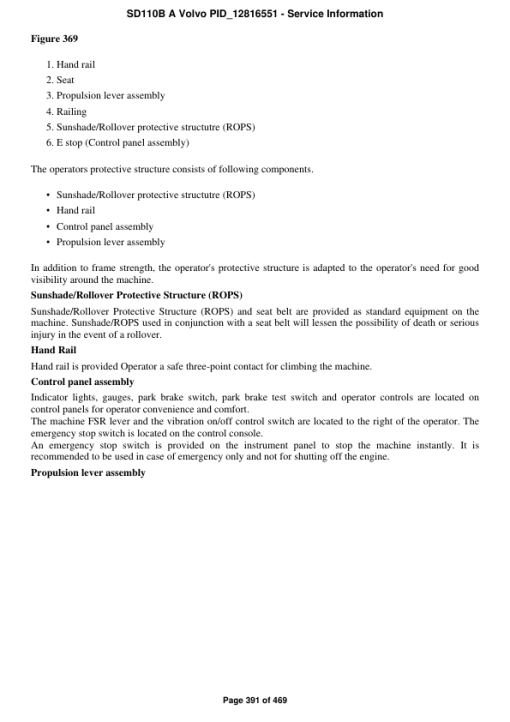 Volvo SD110B A Soil Compactor Repair Service Manual - Image 4