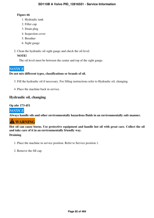 Volvo SD110B A Soil Compactor Repair Service Manual - Image 5