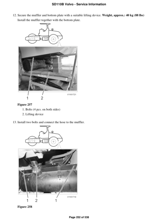 Volvo SD110B Soil Compactor Repair Service Manual - Image 4