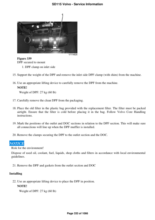 Volvo SD115 Soil Compactor Repair Service Manual - Image 3