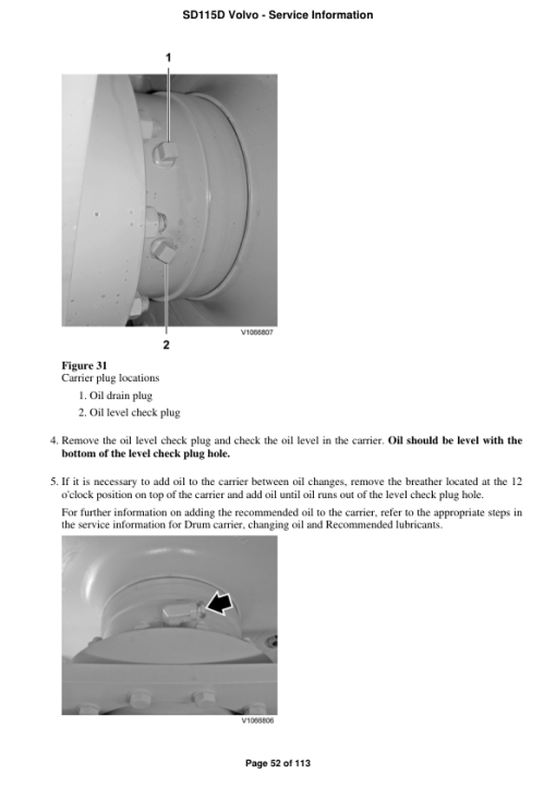 Volvo SD115D Soil Compactor Repair Service Manual - Image 3