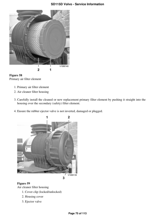 Volvo SD115D Soil Compactor Repair Service Manual - Image 4