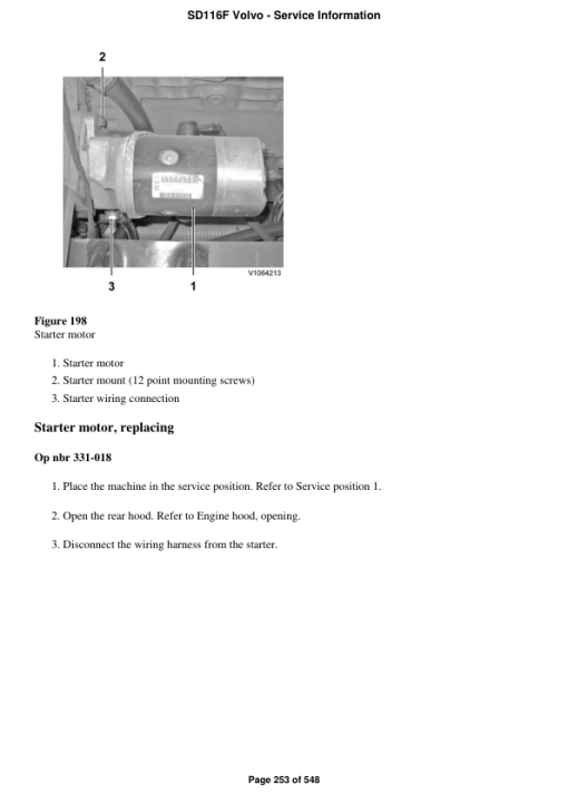 Volvo SD116F Soil Compactor Repair Service Manual - Image 2