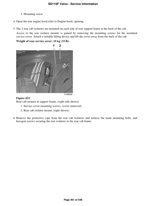 Volvo SD116F Soil Compactor Repair Service Manual - Image 5