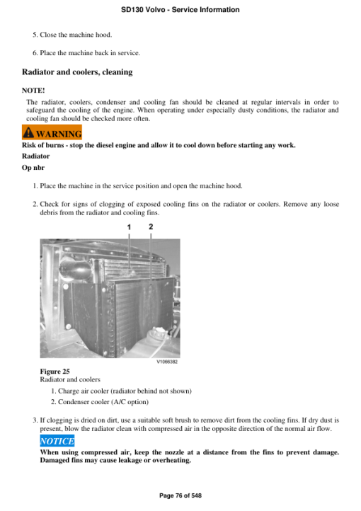 Volvo SD130 Soil Compactor Repair Service Manual - Image 5