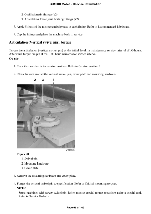 Volvo SD130D Soil Compactor Repair Service Manual - Image 3