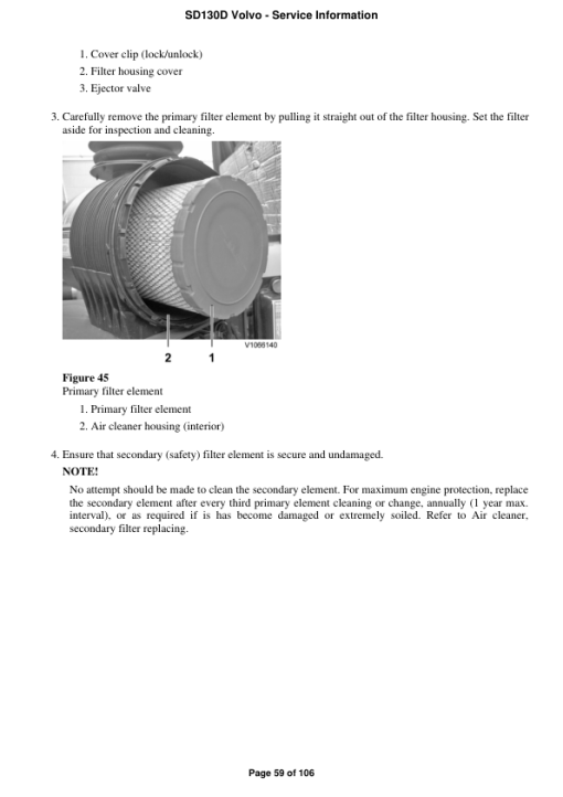 Volvo SD130D Soil Compactor Repair Service Manual - Image 4