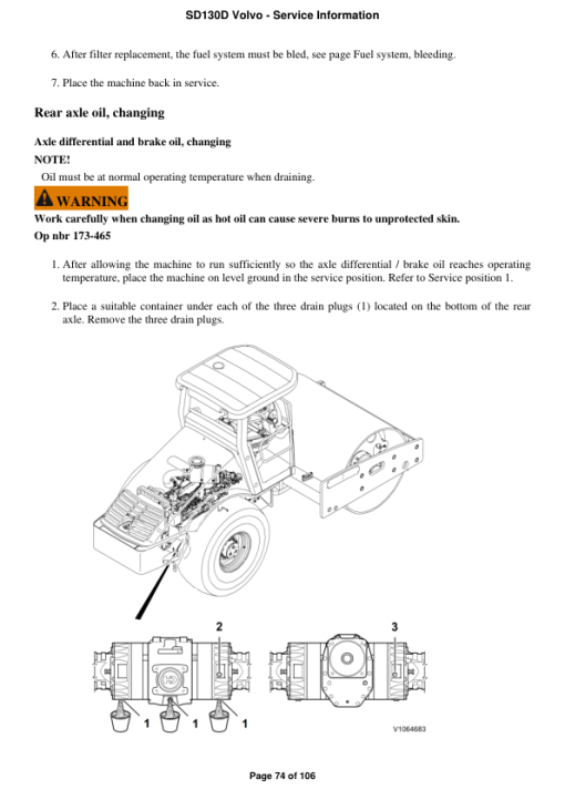 Volvo SD130D Soil Compactor Repair Service Manual - Image 5