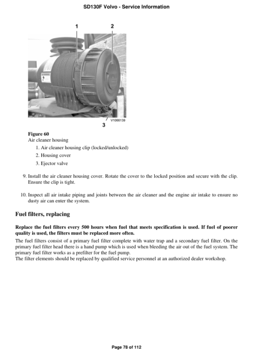 Volvo SD130F Soil Compactor Repair Service Manual - Image 5