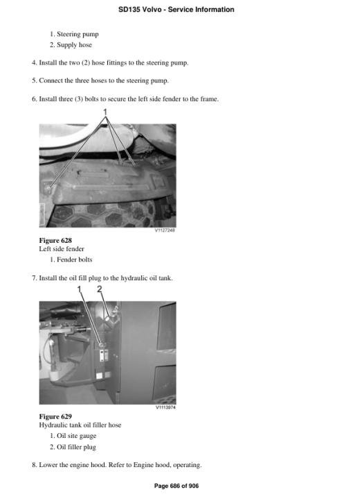 Volvo SD135 Soil Compactor Repair Service Manual - Image 4