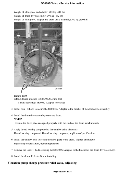 Volvo SD160B Soil Compactor Repair Service Manual - Image 2