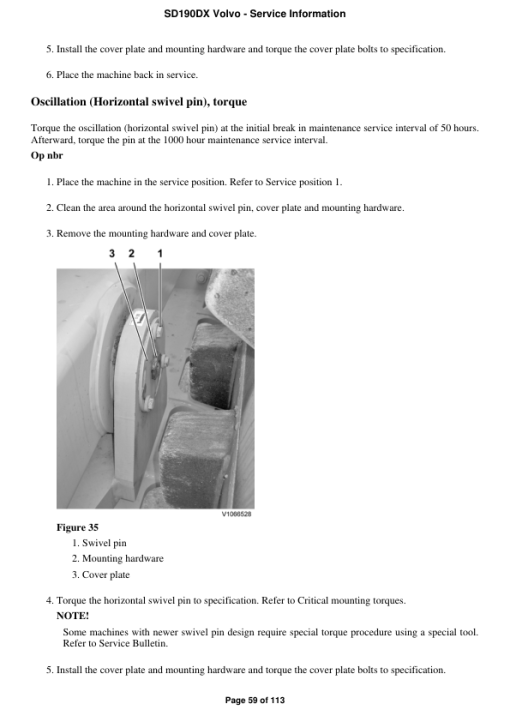 Volvo SD190DX Soil Compactor Repair Service Manual - Image 4