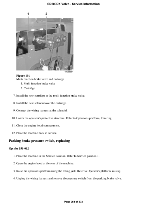 Volvo SD200DX Soil Compactor Repair Service Manual - Image 4