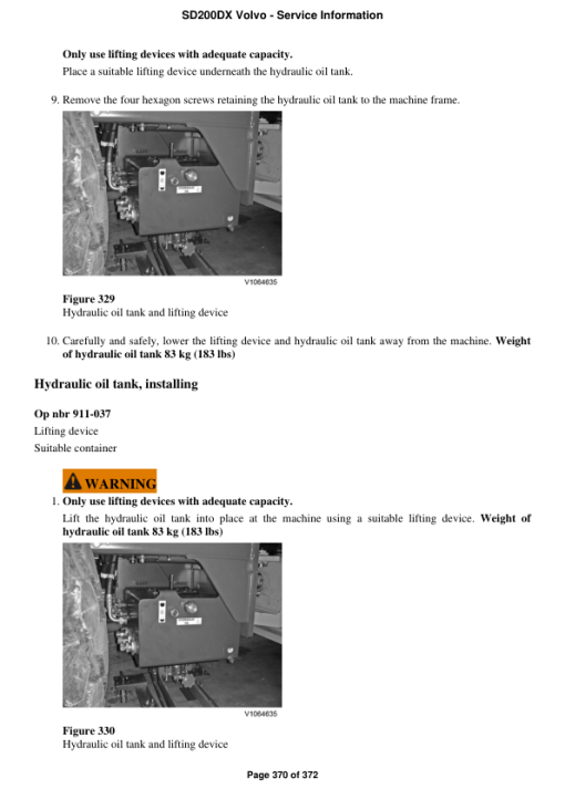 Volvo SD200DX Soil Compactor Repair Service Manual - Image 5