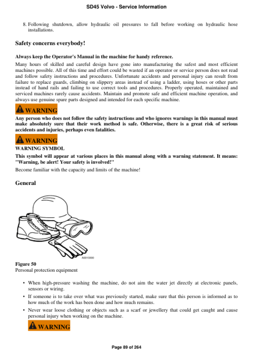 Volvo SD45 Soil Compactor Repair Service Manual - Image 5