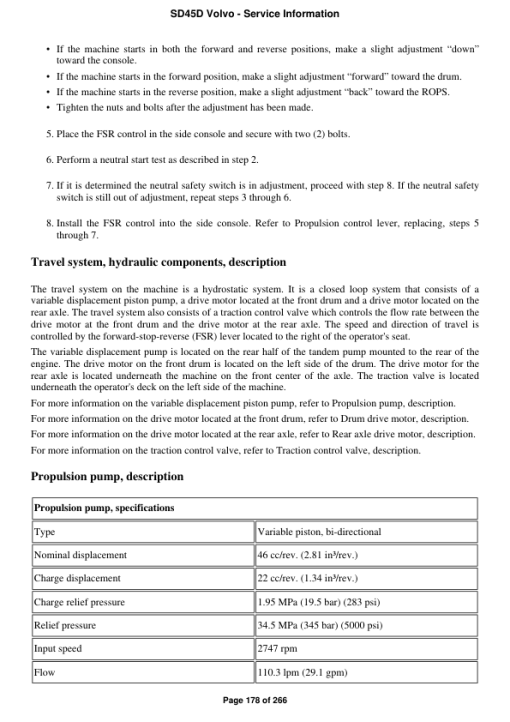 Volvo SD45D Soil Compactor Repair Service Manual - Image 4