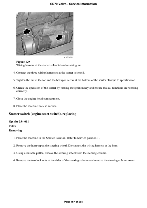 Volvo SD70 Soil Compactor Repair Service Manual - Image 3