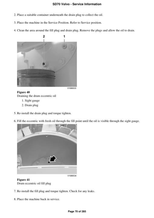 Volvo SD70 Soil Compactor Repair Service Manual - Image 4