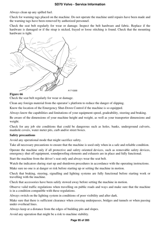 Volvo SD70 Soil Compactor Repair Service Manual - Image 5